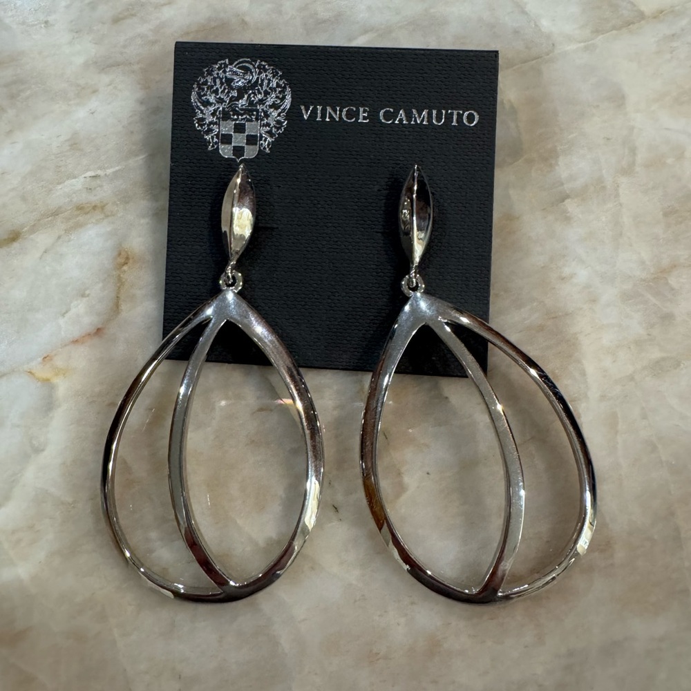 Vince Camuto Metallic Teardrop Earrings